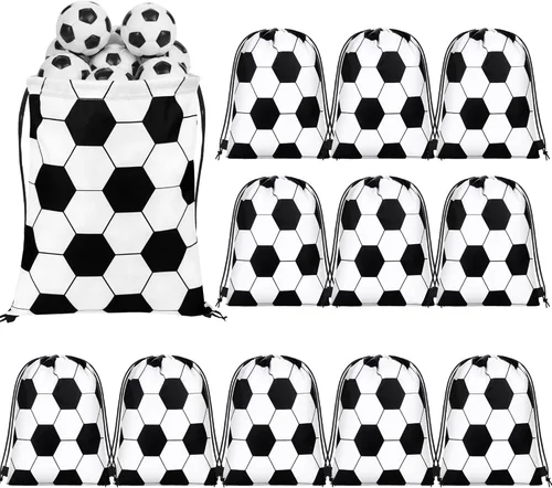 durony Mochila de fútbol con cordón de 12 piezas, bolsa de viaje para almacenamiento y entrenamiento