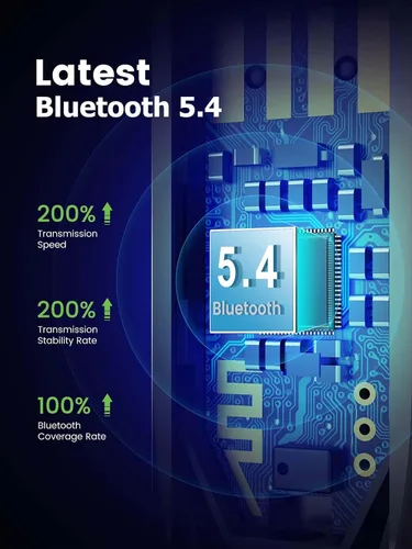 Miniatura 5 de Adaptador Aux Bluetooth 5.4 para Coche, Llamadas Manos Libres, Transmisión de Música Inalámbrica para Sistema de Audio de Altavoces Estéreo de Coche