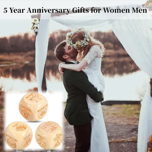 Miniatura 16 de Dados de aniversario para parejas, novio, marido, novia, esposa, dados divertidos para adultos, dados traviesos para parejas, regalos Birtdhay