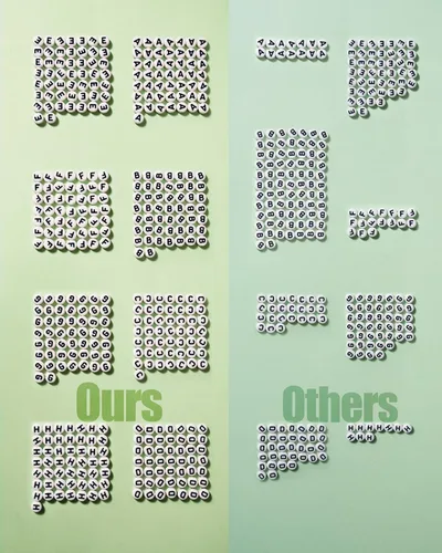 Miniatura 4 de Deinduser R-W0B - 1400 cuentas de letras – Redondo blanco de 0.16 x 0.27 pulgadas para pulseras, joyería acrílica, pulsera con tinta negra, R-W0B