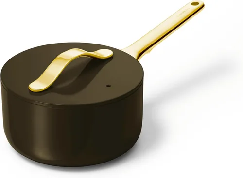 Miniatura 11 de Caraway Sartén antiadherente de cerámica con tapa (3 cuartos de galón), no tóxico, sin PTFE ni PFOA, apto para horno y compatible con todas