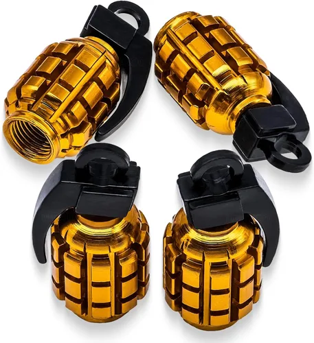 Miniatura 39 de 8 piezas de tapas de vástago de válvula de neumático, tapas de válvula de neumático de acero inoxidable, tapas de válvula de rueda para autos