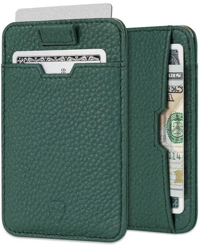 Miniatura 32 de Vaultskin CHELSEA - Cartera de piel delgada con bloqueo RFID para hombre, tarjetero minimalista con bolsillo frontal
