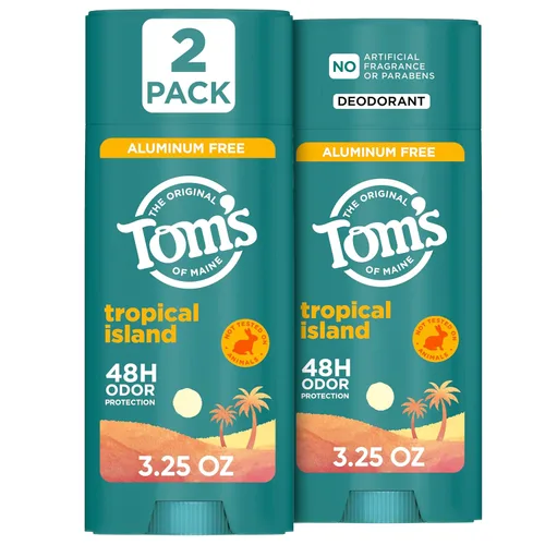 Miniatura 13 de Tom's of Maine Desodorante natural sin aluminio de sándalo y vainilla para mujeres y hombres, se aplica transparente, protección contra olores