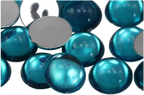 Miniatura 11 de Allstarco Cabujones redondos de acrílico con parte trasera plana de 0.276 in, 9/32 pulgadas, gemas de perlas de plástico para hacer joyas
