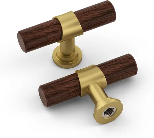 Miniatura 18 de Homdiy - Paquete de 10 tiradores de gabinete de 3–3/4 pulgadas de níquel cepillado y oro, manijas de gabinete plateadas, manijas de níquel cepillado