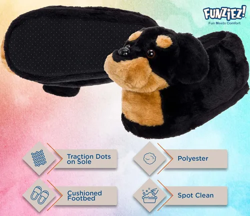 Miniatura 4 de Funziez! Pantuflas peludas para perros para mujeres y hombres, divertidas, zapatos de casa, animales, lindas novedades, gran regalo para el día