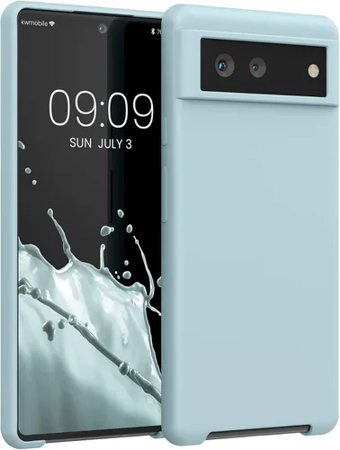 Miniatura 510 de kwmobile Funda Compatible con Google Pixel 6 Pro - Funda de teléfono de silicona TPU con acabado suave - Azul Arrecife