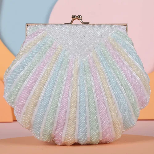 Miniatura 3 de Fawziya Pearl Clutch para Boda Noche Bolsa Formal