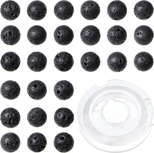 Miniatura 46 de Bymitel - Cuentas redondas de jade blanco natural de 5/32 de pulgada, 210 unidades de piedras preciosas auténticas para bricolaje y fabricación