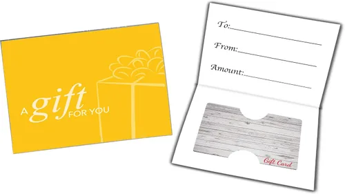 Miniatura 2 de Presentador de tarjetas de regalo (un regalo para ti, amarillo simple) 500