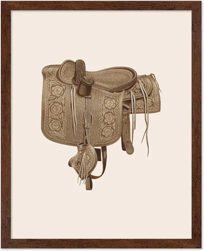 Miniatura 10 de Poster Master Póster vintage de cuero para silla de montar, estampado retro de vaquero, arte de silla de montar, diseño occidental, impresión