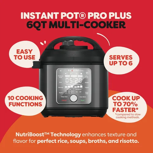 Miniatura 2 de Instant Pot Pro Plus Wi-Fi Smart 10 en 1, Olla a Presión, Olla de Cocción Lenta, Arrocera, Vaporera, Sartén para Saltear, Yogurtera, Calentador