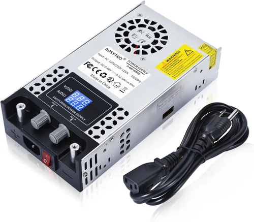 Convertidor de CA a CC Fuente de alimentación de 48 V CC ajustable 0-48V 0-12.5A SMPS Max 600W Fuente de alimentación conmutada para tira LED, bomba