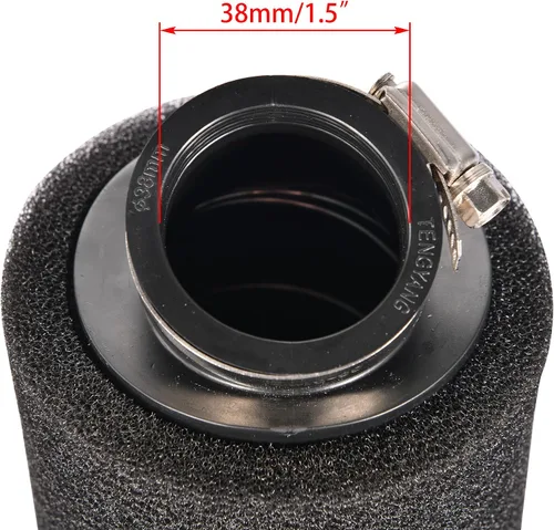 Miniatura 2 de WOOSTAR Filtro de aire de 1.496 pulgadas de repuesto para 125cc 150cc CRF KLX ATV 4 ruedas Quad Scooter Dirt Pit Bike Negro