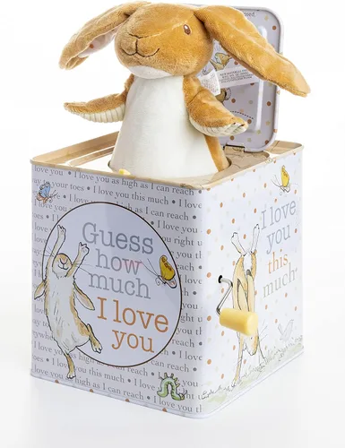 KIDS PREFERRED Guess How Much I Love You - Liebre castaña Nutbrown Jack-in-The-Box - Juguete musical para bebés