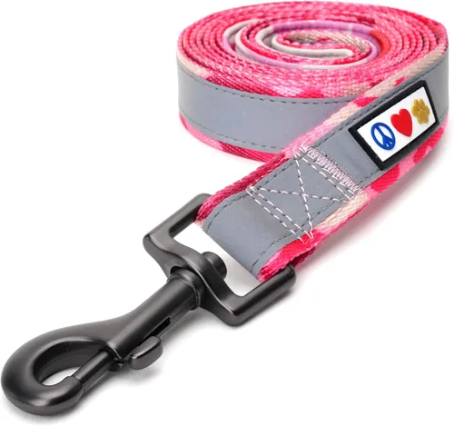 Miniatura 52 de Pawtitas correa para mascotas/cachorro de ft reflectante de perro con collar y arnés de juego que se venden por separado., Rosado (Pink Camo)