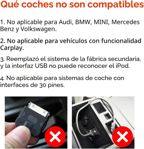 Miniatura 3 de Adaptador USB Bluetooth 5.3 para Coche Compatible con Infiniti, Nissan, GMC, Chevy, Honda, Ford, Mazda Conector de Interfaz de Música