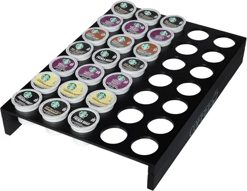 MinBoo BamBoo - Soporte para cápsulas K para cajón o encimera, organizador de cápsulas K, soporte para cápsulas de café, contiene 35 cápsulas de