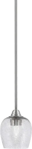 Miniatura 39 de Toltec Lighting Paramount - Mini colgante de 1 luz en acabado negro mate con cristal de arte perla de 7 pulgadas y estilo negro