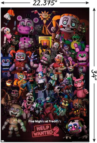 Miniatura 3 de Five Nights at Freddy's: Help Wanted 2 - Póster de pared de grupo