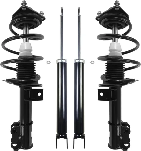Miniatura 116 de Detroit Axle - Puntales y Amortiguadores para Chevy Traverse Buick Enclave GMC Acadia Saturn Outlook 2007-2012, 2 puntales delanteros con resorte