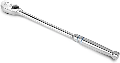 DURATECH Trinquete de mango extra largo de 3/8 pulgadas, llave de trinquete de 90 dientes con mango de 12 pulgadas y cabeza cerrada en forma de