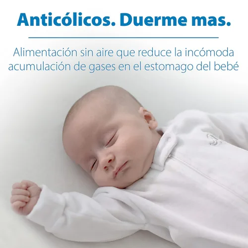 Miniatura 11 de Dr. Brown's Natural Flow Anti-Colic Options+ Biberón de cuello estrecho, Azul Natural, 8 onzas/250 mL, con tetinas de flujo lento Nivel 1, 0m+