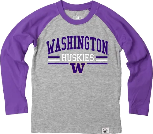 Miniatura 78 de Wes and Willy NCAA playera raglán de manga larga para niños