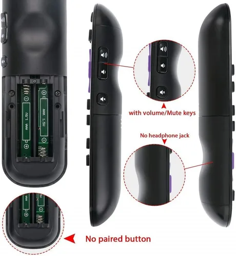 Miniatura 3 de Control remoto apto para TCL Roku TV Remote 32S3750 40FS3750 55UP120 40FS4610R 65US5800 32S3800 28S3750 32S3700 55UP130 50UP130 43UP130 33UP130