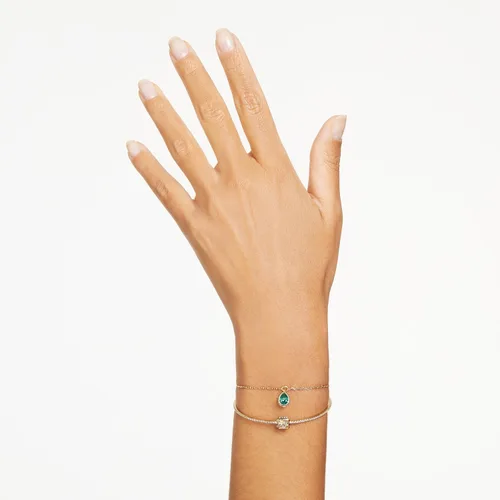 Miniatura 5 de Swarovski Chroma Twist Cocktail Ring, Versatile Multi Color Crystals, Playful Rotating Construction, Gold Tone Finish