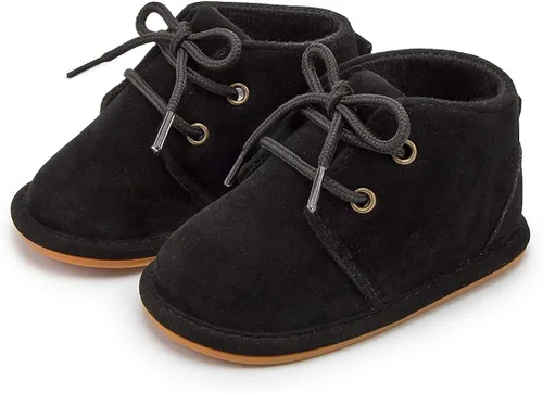 Miniatura 5 de HsdsBebe Zapatos Oxford de piel sintética suave con suela de goma antideslizante para niños y niñas, zapatos para caminar