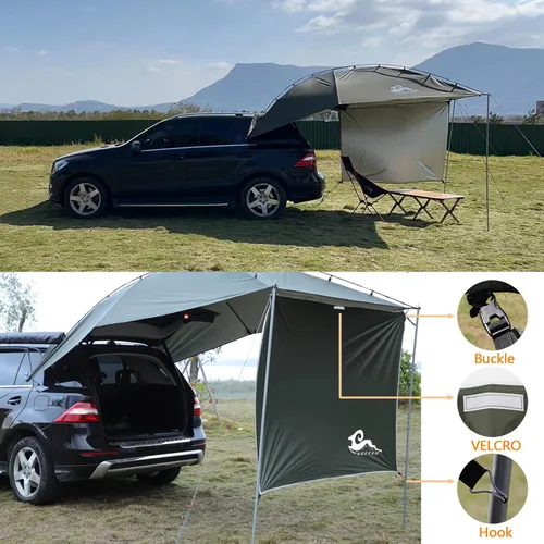 Miniatura 4 de Tienda de campaña para maletero de SUV con toldo, impermeable 3000MM UPF 50+, toldo con sombra para maletero para SUV/furgoneta/MPV/CUV