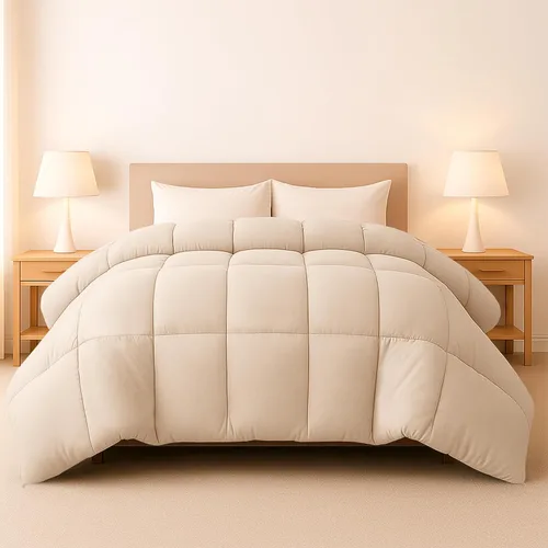 Miniatura 8 de LUX Décor - Edredón Queen de 88 x 88 pulgadas, relleno de edredón alternativo ultrasuave con pestañas de esquina y costuras de caja, ropa de cama