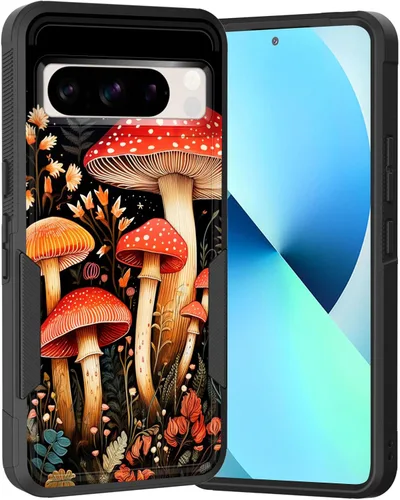 Miniatura 131 de Funda para Pixel 6A, Híbrida de Doble Capa de Servicio Pesado Resistente a Prueba de Golpes PC Duro + Funda Protectora de Silicona Suave para Google