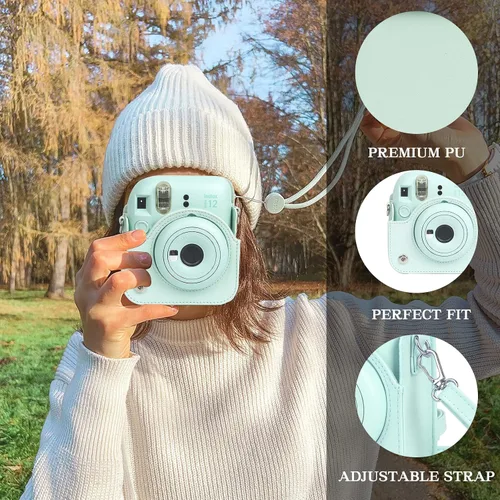 Miniatura 3 de Kit de Accesorios para Cámara Instantánea Fujifilm Instax Mini 12 Funda + Álbum para Película Mini de 3 Pulgadas + Filtros de Color + Álbum de Fotos