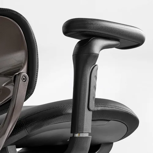 Miniatura 8 de EUREKA ERGONOMIC Silla de oficina ejecutiva, silla de oficina de respaldo alto con soporte lumbar, silla de escritorio ejecutiva de cuero de Negro