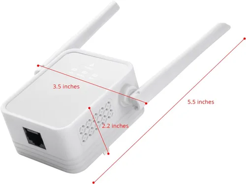 Miniatura 5 de Amplificador de señal TUOSHI actualizado 2025 de 1200 Mbps de alcance WiFi, cubre hasta 5000 pies cuadrados y 35 dispositivos, repetidor WiFi