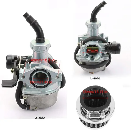 Miniatura 5 de Carburador PZ19 para TaoTao Kazuma Baja 70cc 90cc 110cc 125cc NST SunL Chinese Quad 4 Stroke ATV Go Kart Pit Dirt Bike CRF50F XL75 CRF80F XR50R