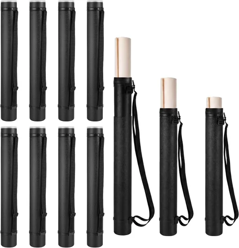 Miniatura 11 de Henoyso 1 Pcs Extendable Poster Tubes Bulk with Strap Blueprint Holder & Carrying Case for Maps, Documents, Artworks, Banners (XL)
