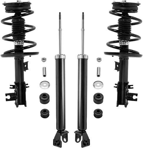Miniatura 151 de Detroit Axle - Puntales y Amortiguadores para Chevy Traverse Buick Enclave GMC Acadia Saturn Outlook 2007-2012, 2 puntales delanteros con resorte