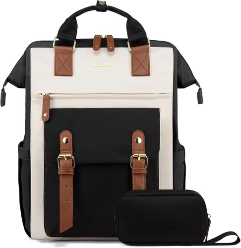 Miniatura 18 de LOVEVOOK - Mochila para laptop, para viaje de trabajo, bolso de enfermera, profesor, médico, viajero, para computadora de negocios, mochila