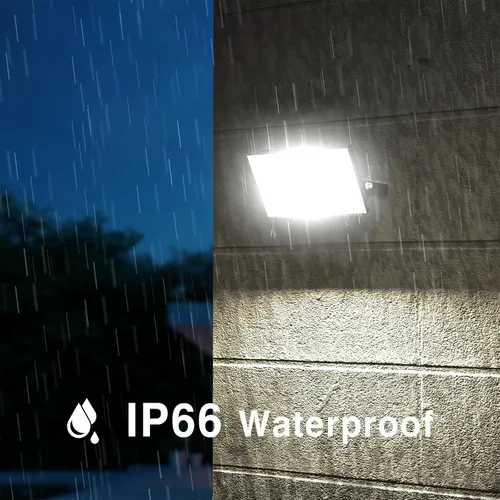 Miniatura 4 de Onforu Paquete de 2 luces LED de inundación para exteriores, equivalente a 500 W, 4500 lúmenes, luz de seguridad súper brillante, luz de día de 6000