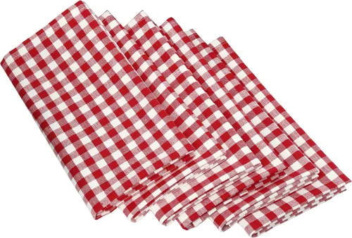 Miniatura 10 de DII Juego de servilletas de algodón lavable a máquina, básico diario, 20x20, rayas bajas, 6