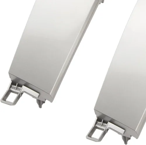Miniatura 6 de Aramox 2 paneles de ventilación de salpicadero, consola central plateada, panel de ventilación de aire de CA, compatible con Land Cruiser Prado J120
