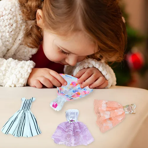 Miniatura 6 de Mini vestido de bola de 6 piezas para muñeca de 11.5 pulgadas