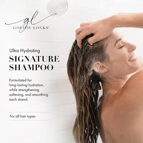 Miniatura 3 de Goldie Locks Champú ultra hidratante – Fórmula hidratante sin sulfato – Mantiene la textura y el brillo – Seguro para extensiones y cabello teñido