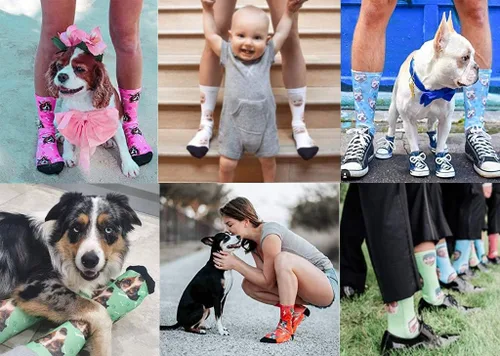 Miniatura 7 de Calcetines personalizados para convertir tu foto en I Love My Papa Calcetines personalizados unisex para regalo único, color3