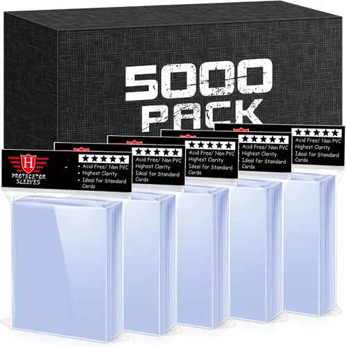 Miniatura 8 de 3000 fundas para tarjetas intercambiables, protectores de tarjetas de plástico transparente para tarjetas de béisbol, tarjetas deportivas MTG
