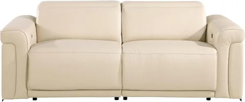 Miniatura 14 de Blackjack Furniture Mario - Sofá biplaza reclinable de cuero italiano de grano superior con reposacabezas y asientos ajustables, cargadores USB